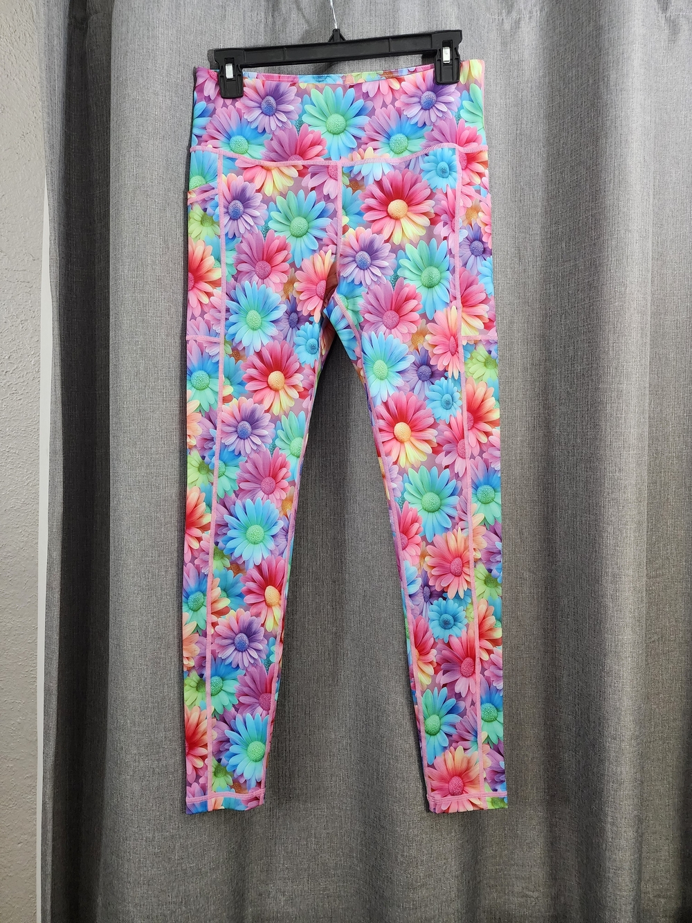 Constantly Varied Gear Neon Daisy Print Leggings - Pink Multicolor - Picture 2 of 5